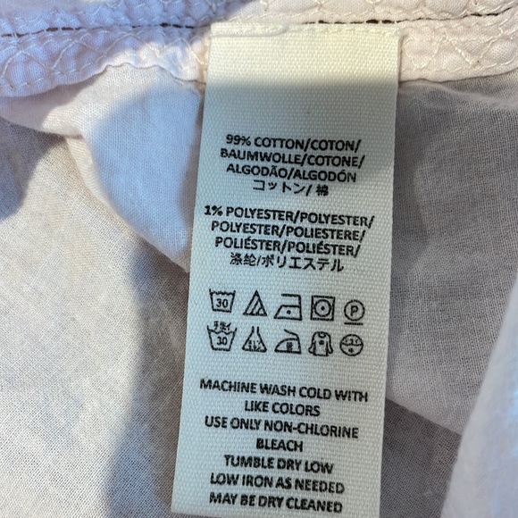 Free People pale pink boho top size Large - Picture 5 of 7